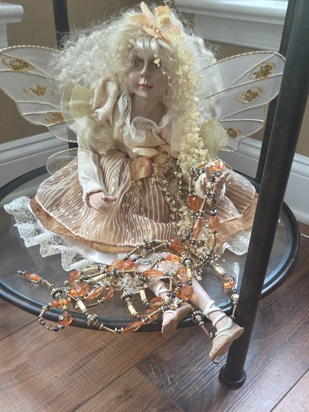 Fairy Doll Home Accent in Cream and Peach